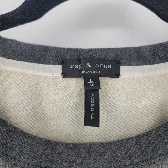 Rag & Bone Women's Mesh Camouflage Racer Long Sleeve Sweatshirt Size Large - Picture 3 of 5